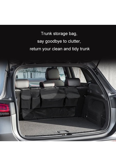 Araba Suv Arka Koltuk Genişletme Düzenleme Saklama Çantası Siyah