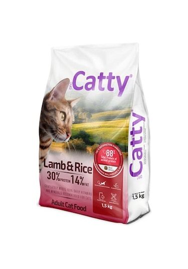 Catty Kuzulu Ve Pirinçli Yetişkin Kedi Maması 1,5 Kg
