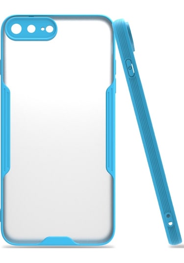 Iphone 7 Plus / 8 Plus Kilif Platin Matte Silikon Arka Kapak 514432232