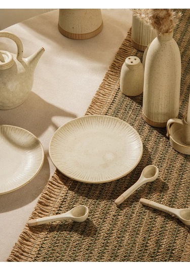 Sl Home "vientos" 18 Cm Çapında 2'li Seramik Tatlı Tabağı Seti 237101793 Bej