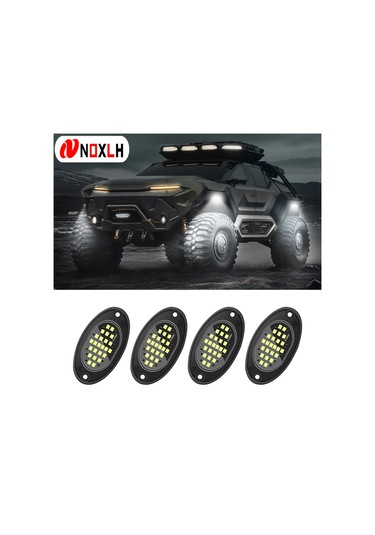 4pcs 24led Kaya Lamba Kiti Offroad Kamyon Suv 4x4 Atv Araba Atmosferi Lamba İce Blue 1 Piece Set