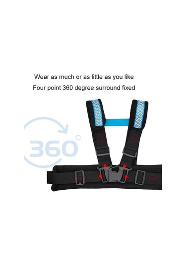 Padalink Çocuk Elektrikli Motor Koltuğu Emniyet Askısı - Omuzlu Mavi, Eldiven Tutucu, Dürtme Engeli, Uykusuzluk Önleyici Bebek Kolluk