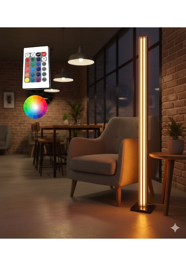 Kumandalı Rgb Led Lambader Ambians Aydınlatması Değişken Renk