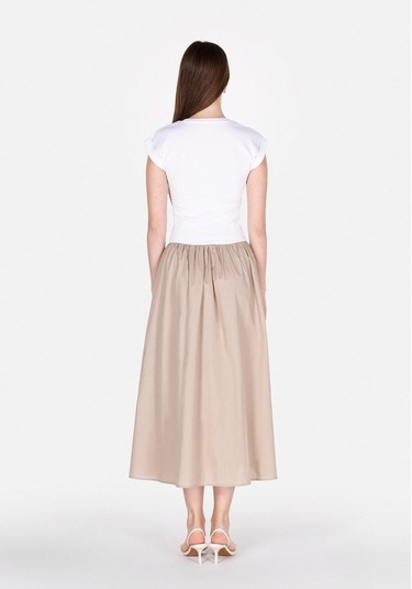 Colins Regular Fit Düz Kadın Beyaz Kısa Kol Elbise Cl1073569 Q1.v1 Ofw Beyaz