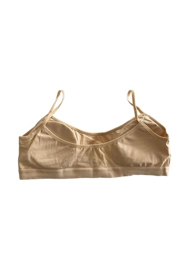 Underwear Bodyway 2'li Ip Askılı Petli Büstiyer 90/95 Ten Rengi - Siyah