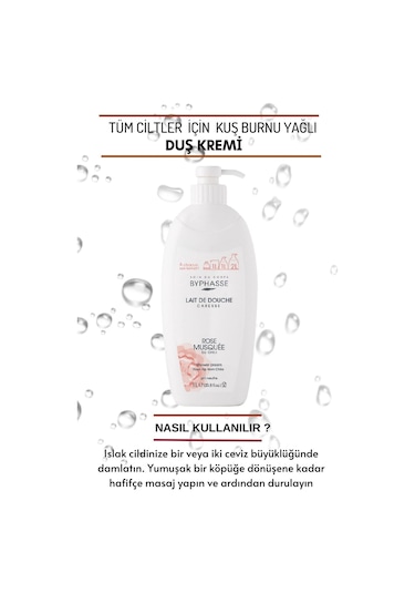Byphasse Caresse Kuş Burnu Yağlı Duş Kremi 1 L