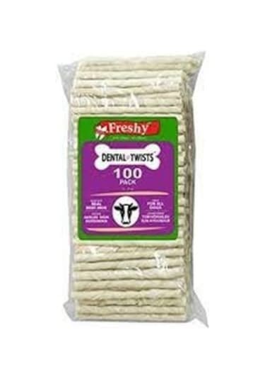 Freshy Dental Twists Beyaz Burgu Çubuk 100'lü 600 G