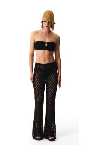 Penti Siyah Flare Pantolon