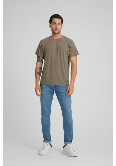 Alexander Gardi Alexandergardı Fitilli Bisiklet Yaka Regular Fit T-shirt E24-083 00 001