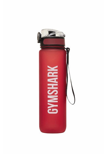 1 Litre Ölçü Göstergeli Spor Su Şişesi Kırmızı