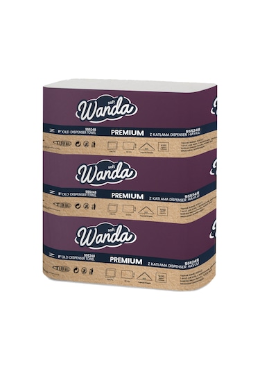 Wanda Soft Z-katlama Havlu Kağıdı 24cm 200