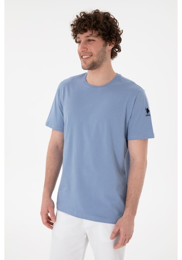 U.S. Polo Assn. Erkek Regular Fit Bisiklet Yaka Mavi Basic Tişört 50305985-VR036 U.S. Polo Assn. Erkek Regular Fit Bisiklet Yaka Mavi Basic Tişört 50305985-VR036