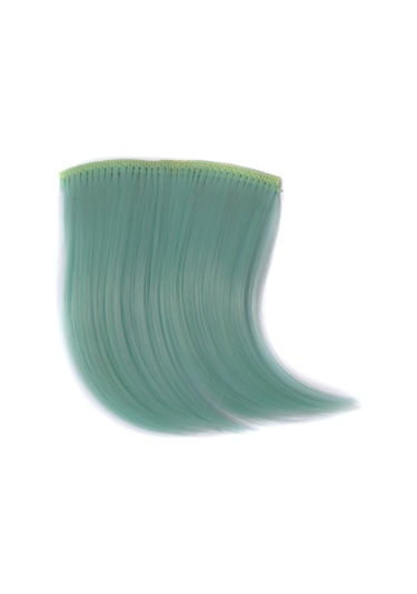 Cbtx Renk Degrade Görünmez Dikişsiz Saç Uzatma Peruk Parçası Düz Saç Parçası Renk Saç Parçası Floresan Yeşil Işık