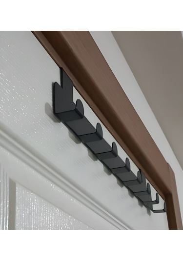 Hvngroup Metal Amerikan Kapı Arkası Askılık Organizer Askılık Siyah