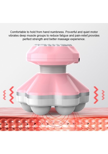Yuntech01 Usb Şarjlı 6 Ayağa Sahip El Ve Vücut Masaj Cihazı - Derin Kas Gerginliği Ve Yorgunluk Giderici - Hafif Ve Taşınabilir - Mavi Mavi