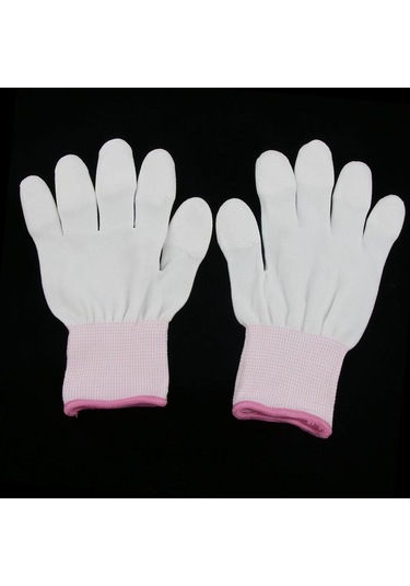 Homyl Beyaz Naylon Örme Pu Kaplamalı Muayene İş Eldivenleri S