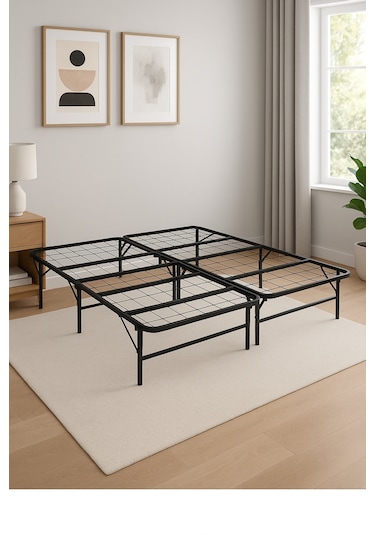 Katlanabilir Metal Karyola Çift Kişilik 135 190 Cm Ebat Model 1