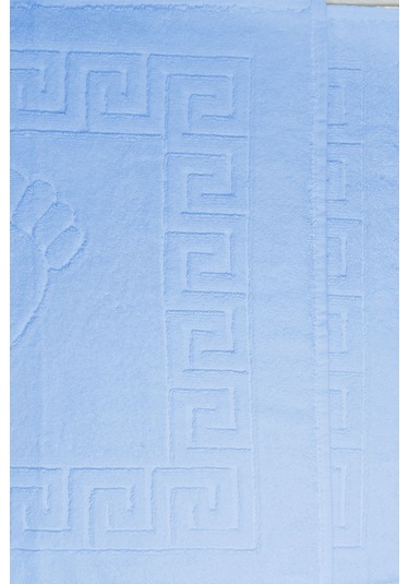 5 Li Otel Ayak Havlusu Bukle Ayak İzli 50x70 Cm Renkli 16/2 Avs 250 Gr Mavi