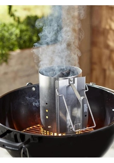 Weber Smokey Joe Premium 37 Cm Crimson Kırmızı Tuck-n-carry Kapak Kilidi Portatif Kettle-124 Siyah