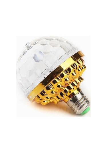 Konesam Rgb Döner Kristal Mavi Işık, 6w E27 Led Sahne Ampülü, Parti/disko/noel İçin Renkli Işık Gösterisi