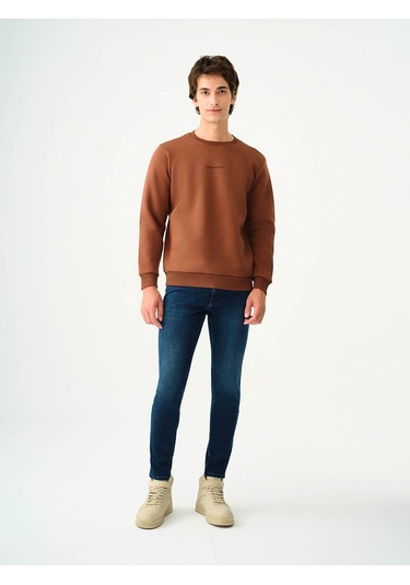 Loft Erkek Sweatshirt Kahverengi Lf2034268 25kp69000079 P6941 Kahverengi