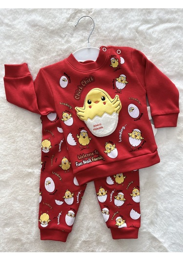 Düdüklü Civciv İkili Takım Kırmızı