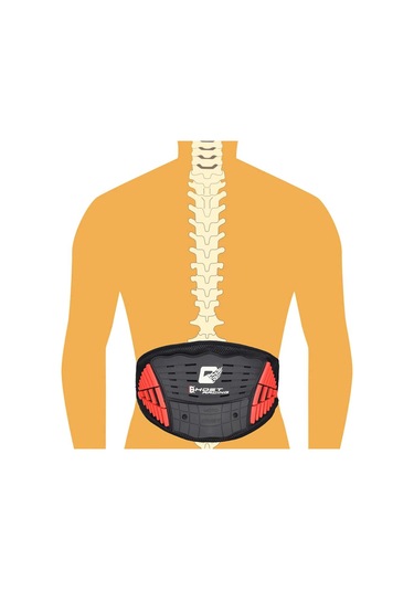 Suntek Motosiklet Motocross Yarışı Böbrek Kemer Kırmızı