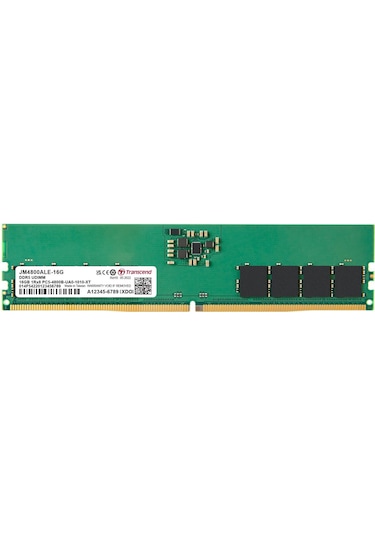 Transcend JM4800ALE-16G 16 GB DDR5 4800 MHz CL40 1.1V Masaüstü Ram