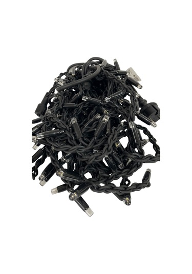 2.5 M Led 152 Ledli 24 Saçaklı Eklenebilir Ip65 Dış Mekan Siyah Kablolu Dekoratif Led Işık Gün Işığı