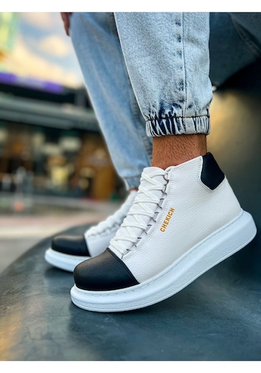 Ch258 Gbt Roma Colourful Erkek Bot Beyaz/sıyah 001