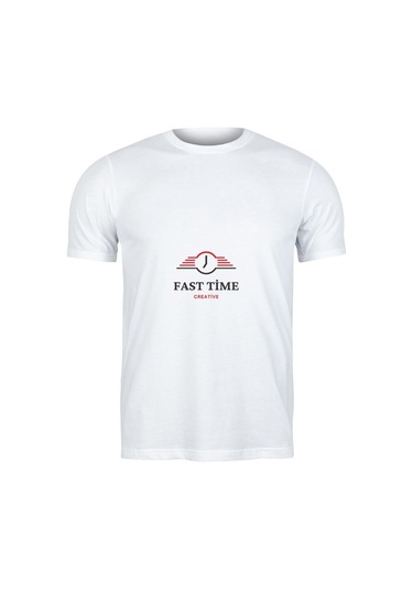 Kurumsal Logolu Ön Ve Arka Baskılı Tişört Firma Tanıtımına Özel Promosyon Ürünü Beyaz
