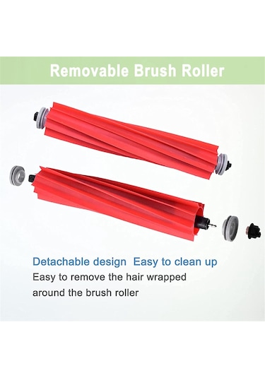 Xurunkeji Roborock S7 S7+ S7 Maxv, S7 Maxv Plus T7s T7 Plus T7s Plus Robot Vakum Silindir Fırça Filtre Yan Fırça Paspas Bezi