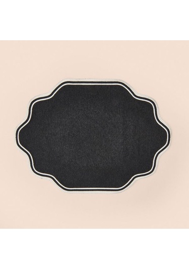 Evidea Soft Elegant Amerikan Servis - Siyah - 30x50 Cm Siyah