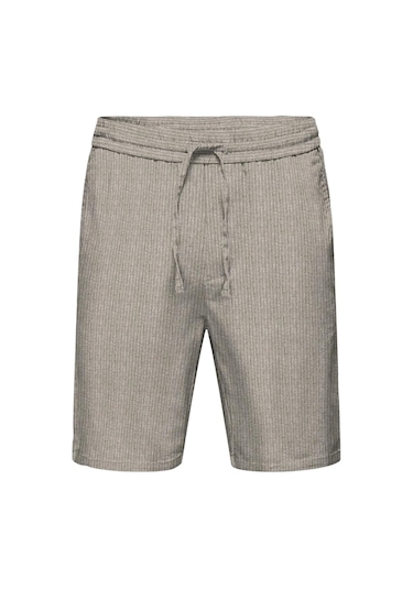 Only & Sons Onslinus Life 0006 Linen Mix Short Erkek Şort-26445 - S Kahverengi