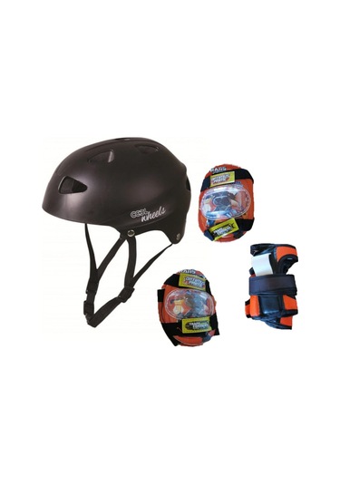 Erbaybebe Cool Wheels Kask Seti Siyah