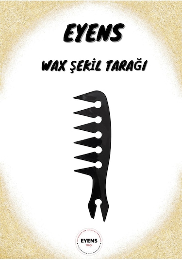 Eyens 3'lü Wax Şekil Tarağı Seti