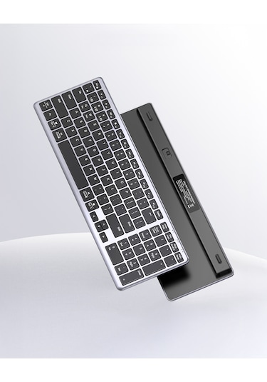 Ugreen Kablosuz Ultra İnce Sessiz Bluetooth Türkçe Q Klavye, Siyah, 15258tr