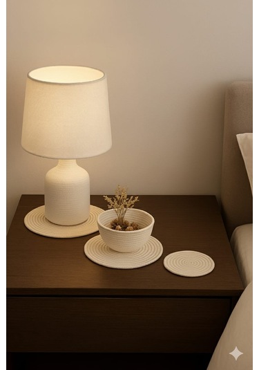 Supla Ortu Sehpa Oatusu Lamba Altlıgı Badak Altlıgı Cıceklık Krem