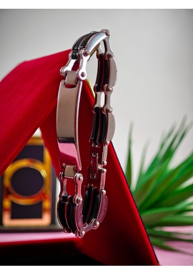 Çelik Derili Bileklik Kişiye Özel İsimli Paslanmaz Derili Çelik İsimli Bileklik 316 L Çelik Altın - Pembe