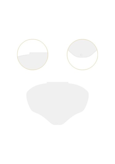 Trendooze Yüz Yedek Vizör Taşlama Şeffaf Lens Koruyucu Kesme Kalkanı İçin Bahçecilik Vg