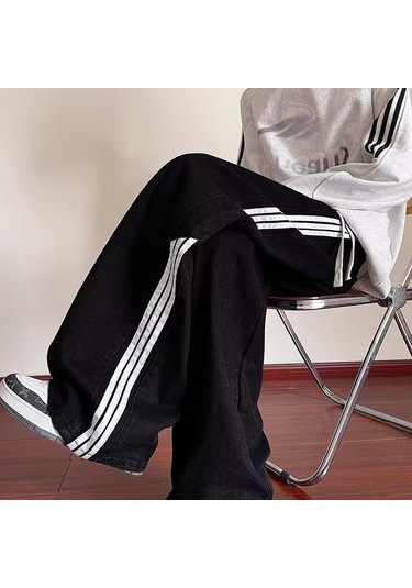 Erkekler İçin Yeni İlkbahar Ve Sonbahar Kot Pantolonları Siyah