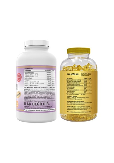 Kollajen Tip 1-2-3 300 Tablet & Flx Omega 3-6-9 90 Tablet