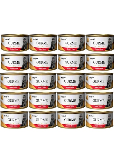 BestPet Gurme Kedi Konservesi Sığır Etli 20 x 100 G