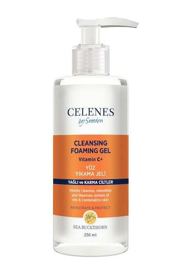 Celenes By Sweden Sea Buckthorn Yağlı ve Karma Cilt Temizleme Jeli 250 ML
