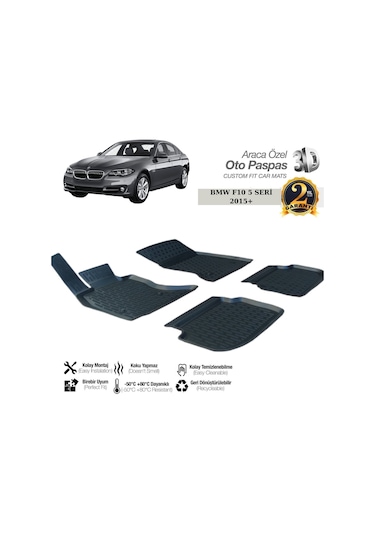 3d Paspas Siyah Bmw 5 Serisi F10 2015-2017