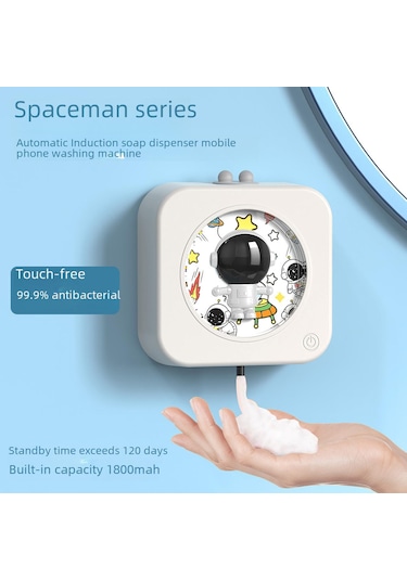 Suntek Duvara Monte Astronot Elektrikli Sabunluk Banyo Çocuk Ev Bej Diğer