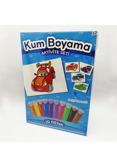 Çaylak Yarışçı Araba Kum Boyama Aktivite Seti