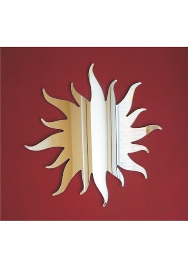 M3 Decorium Güneş Dekoratif Ayna Gümüş