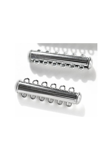 Kafebizu 33x10.5 Mm Platin Takılar İçin Sürgülü Klips 3 Adet 305241050