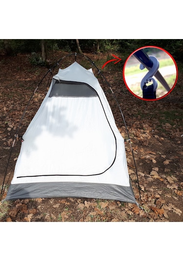 S Kanca, Çadır Direği (çubuğu, pol) Kancası, Decathlon Uyumlu Siyah